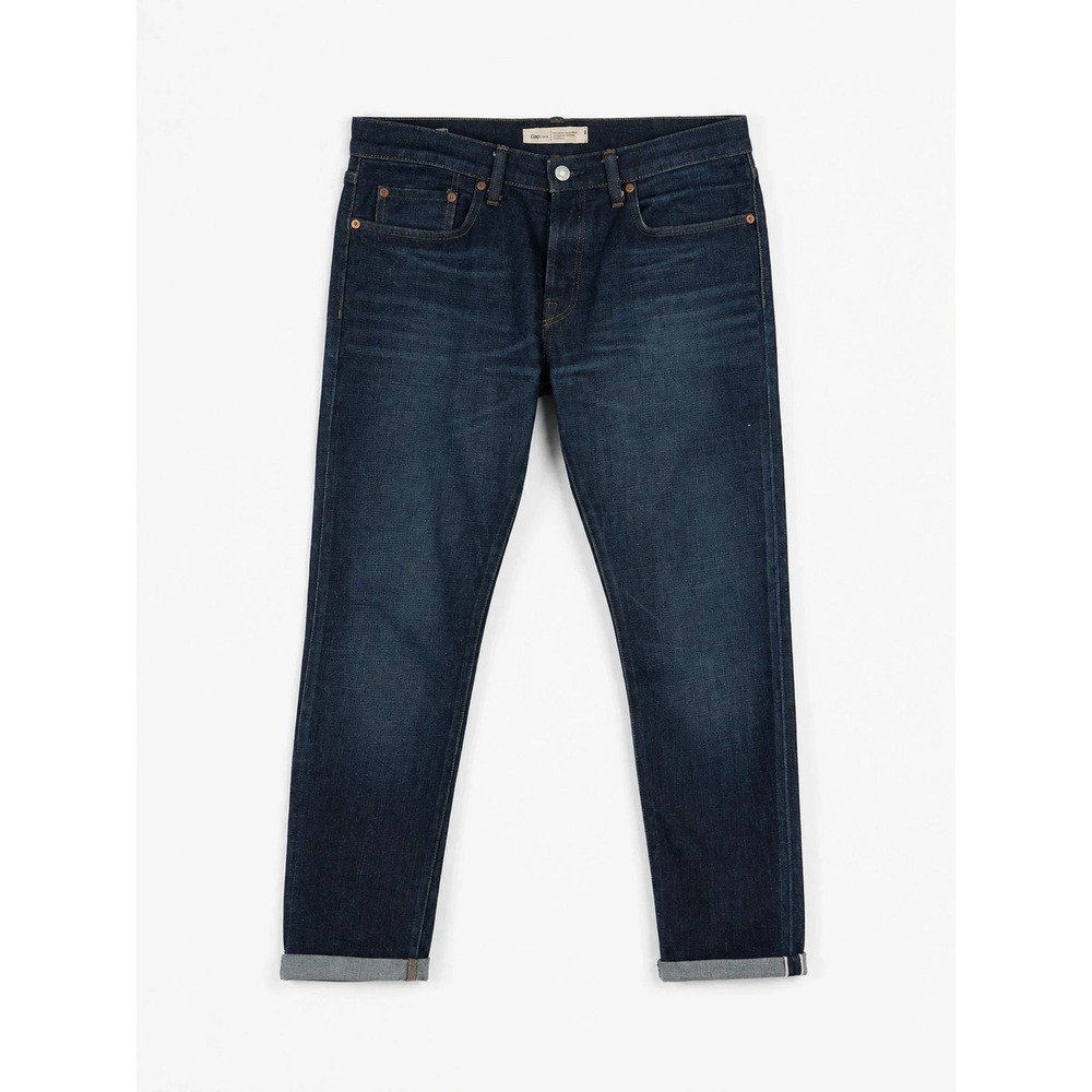 Gap 1969 Kaihara Japanese Selvedge Denim Skinny Jeans 32x32 Dark Indigo Stretch